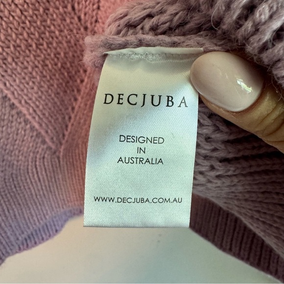 Decjuba Australia chunky knit turtleneck sweater size medium - Picture 5 of 7